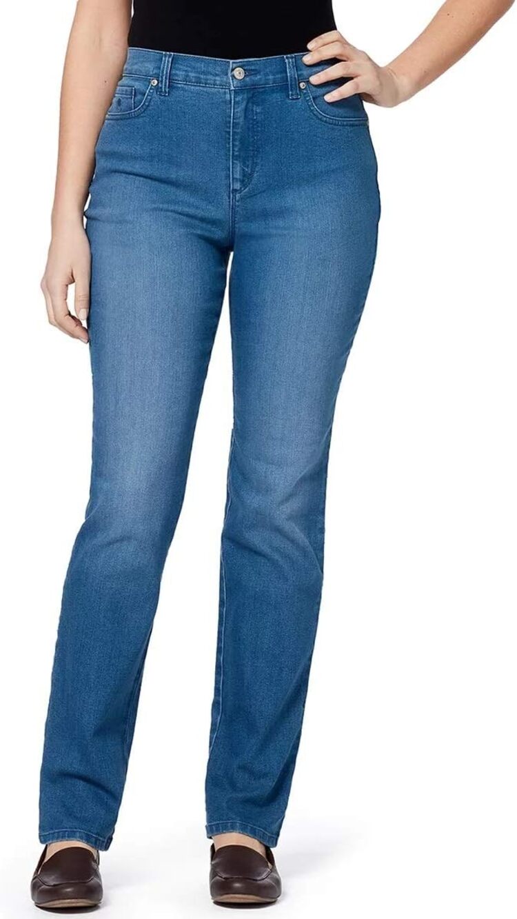 Gloria Vanderbilt Women's Amanda Classic High Rise Mom Jeans Short 6